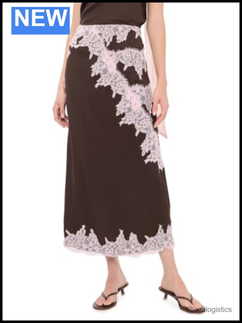 Never Fully Dressed Lily Skirt High Rise Midi Satin